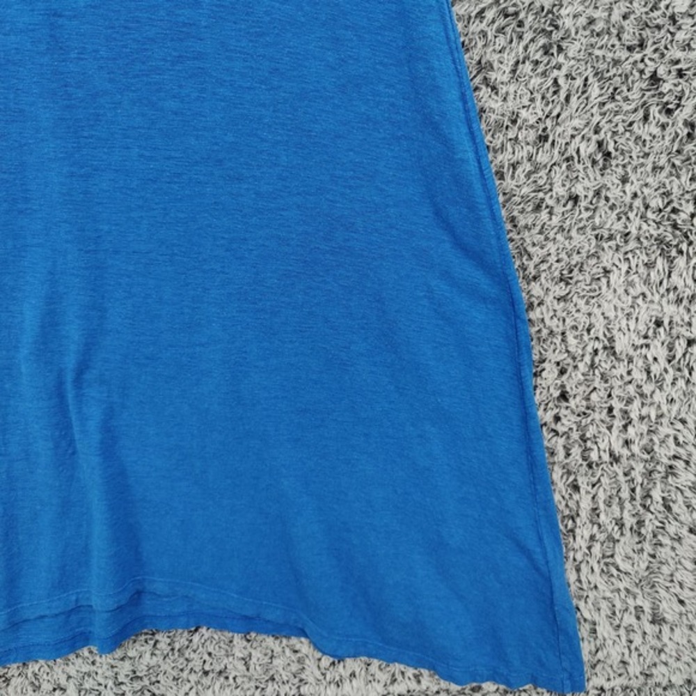 Eileen Fisher Womens Coastal Minimalist Hemp Cotton Dress M Blue Asymmetric Hem - Picture 10 of 16